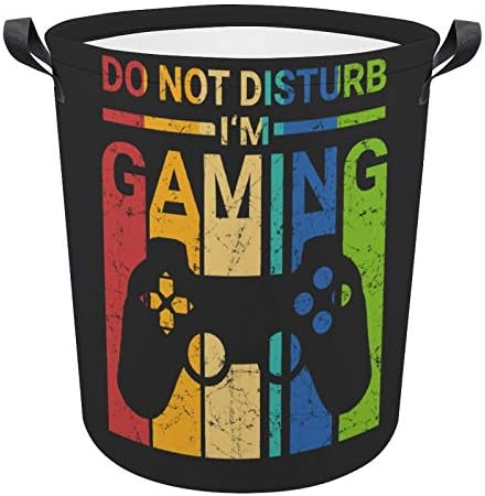 Retro Gamer Funny Laundry Basket