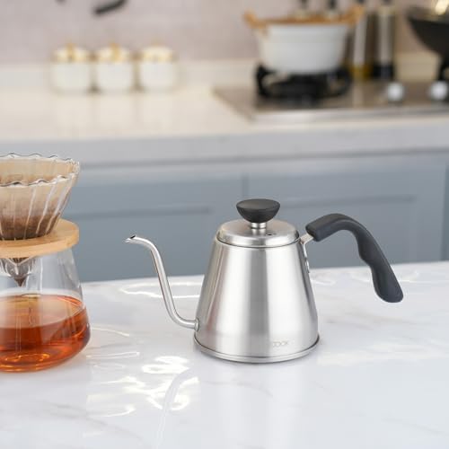 Gooseneck Coffee Kettle Travel-Friendly 24oz Pour Over 304 Stainless Steel