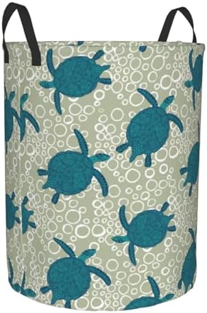 AFHYZY Turtle Laundry Hamper Collapsible with Handles