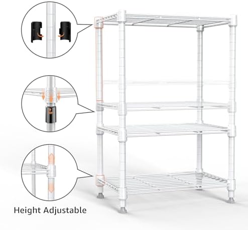 Versatile 450 lbs Steel Wire Storage for Home Kitchen