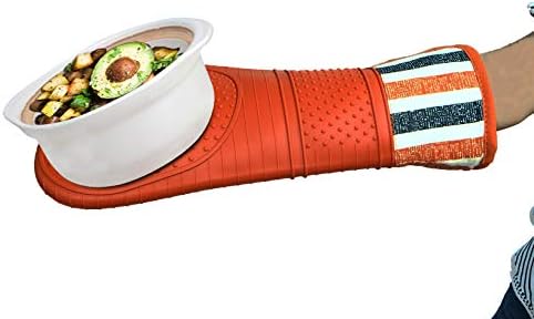 Heat-Resistant Silicone Oven Mitts for Baking