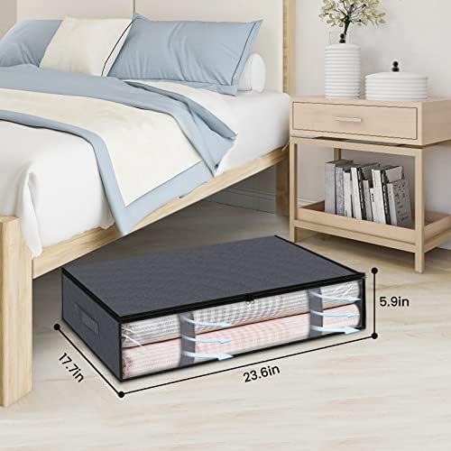 Your Bed Needs This StorageRight Under Bed Container Grey 2-Pack
