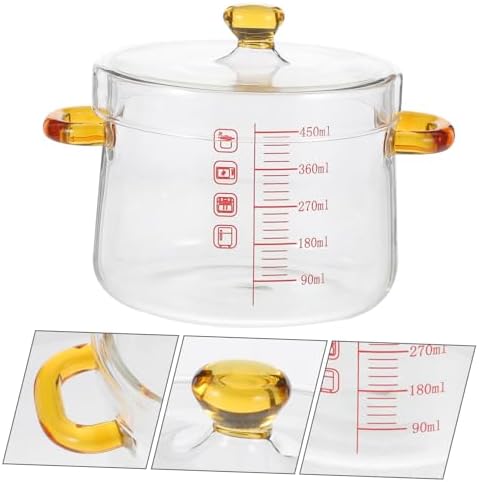 Luxshiny Glass Cooking Pot Steamy Multi-Functional