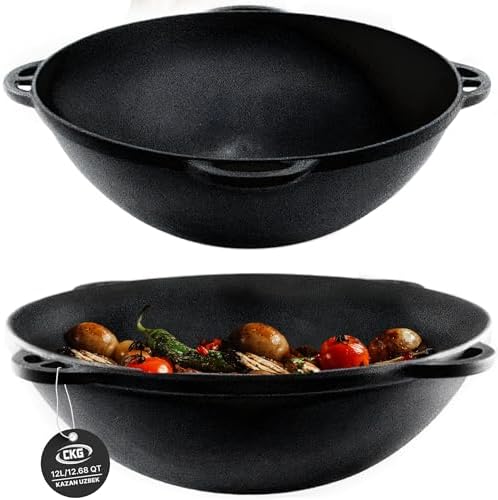 CKG 12L Cast Iron Kazan for Plov Making