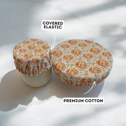 Sourdough Reusable Jar Bowl Covers