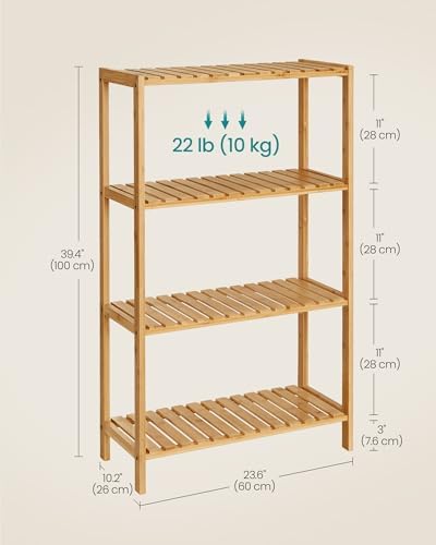 4 Tier Bamboo Storage Rack