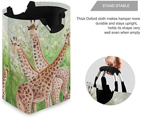 Collapsible Laundry Basket - MOYYO Beautiful Giraffes Design
