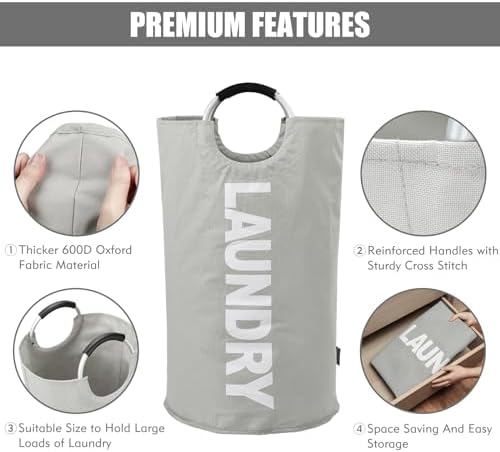 125L Collapsible X-Large laundry basket for bedroom