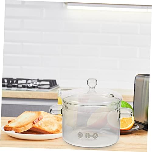 BRIGHTFUFU High Borosilicate Glass Stew Cooker 1500ml