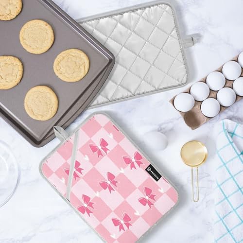 Kcldeci Hearts Love 2 Pack Heat Resistant Oven Mitts