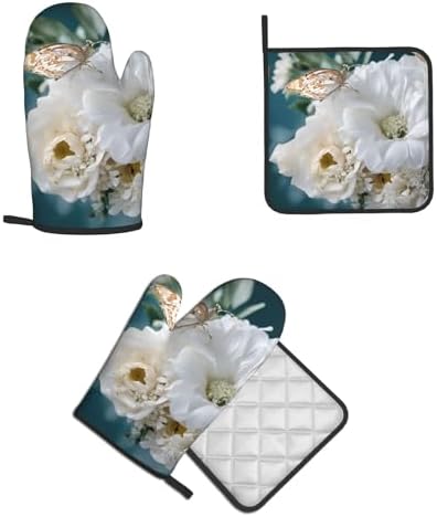 Quopvn Oven Mitt Pot Holder Set