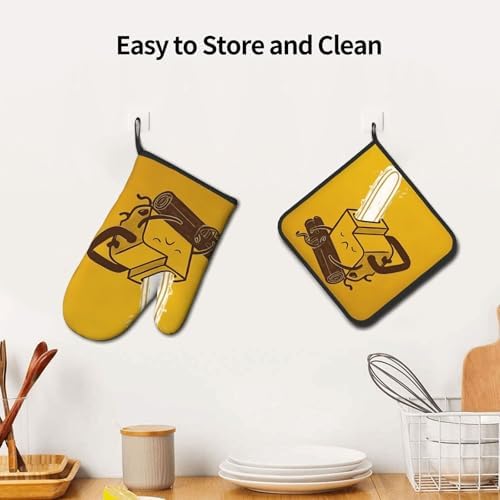 Cute and Adorable Chainsaw Crying Potholders and Oven Mitts