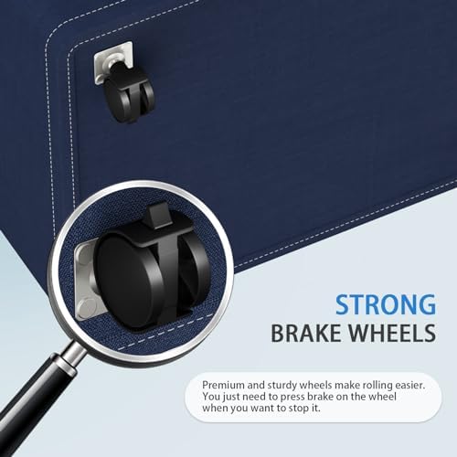 HomeHacks 75L Rolling Laundry Basket with Wheels