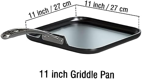 Cooks Standard Pro 11-inch Nonstick Griddle Pan - Easy Cooking Performance Style