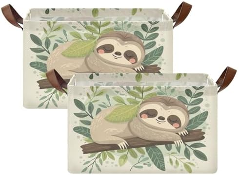 Sloth Storage Basket Collapsible 32L Waterproof - Perfect for Organisation