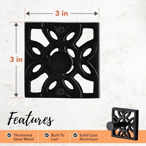 Autumn Alley Black Bath Towel robe hook