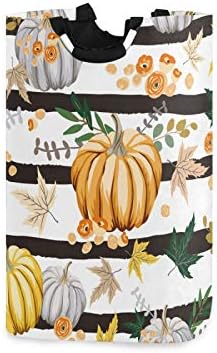 Collapsible Laundry Basket - Fall Orange Pumpkins by Suzukiio