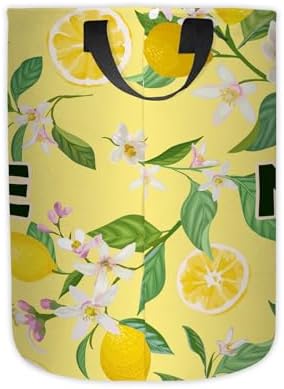 Custom Lemon Laundry Hamper Personalized Storage with Durable Design