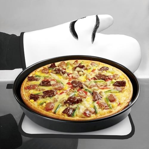 Eyelash Printed Oven Mitts and Pot Holders 2-Piece Set