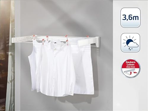 Durable retractable clothes drying rack