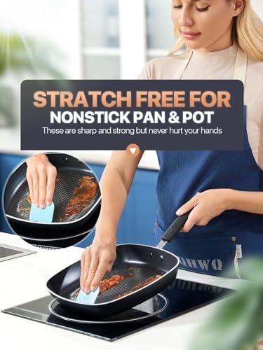 Compact Pan Scrape Set slip-resistant non-stick ergonomic