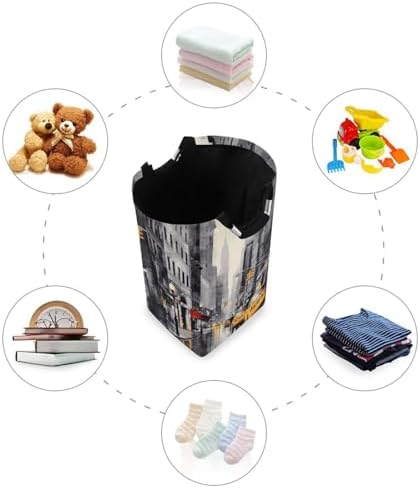 Kigai Collapsible Laundry Basket with Handles - Durable Waterproof Organizer