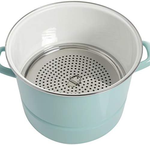 Kenmore 16-Quart Steam Pot with Insert and Lid Glacier Blue