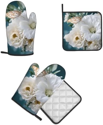Quopvn Oven Mitt Pot Holder Set