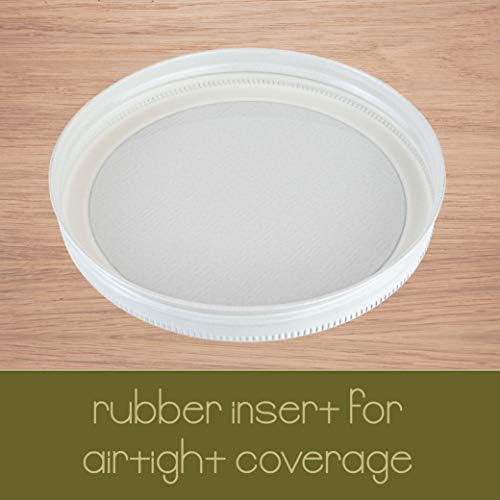 Kitchentoolz Half Gallon Mason Jar Wide Mouth with Airtight Metal Lid