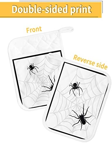 Halloween Spooky Pot Holder Set of 5 - Heat-Resistant Easy to Store