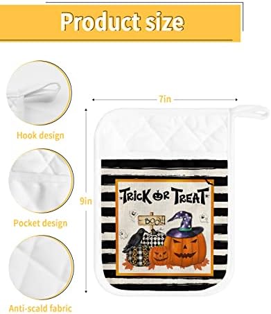 Halloween Spooky 5-Pack Pot Holder Set