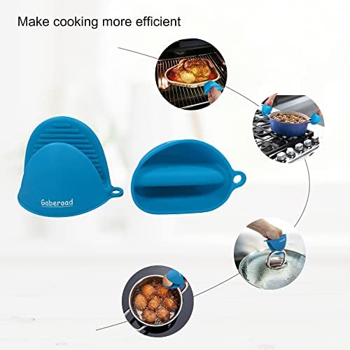 Thicken silicone oven mitts heat resistant oven gloves for cooking
