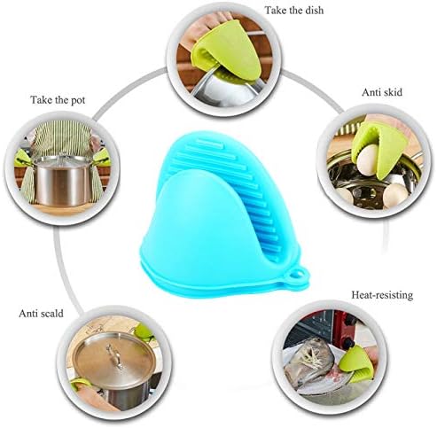 2-Pair Silicone Oven Gloves Set - Heat Resistant
