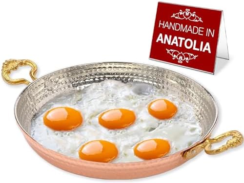 Sturdy Copper Omelet Pan