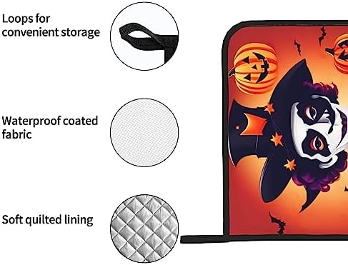 Happy Halloween Heat-Resistant Potholders Set