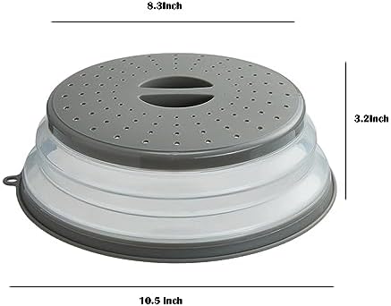 Easy Fit Ventilated Microwave Cover with Hook Durable Protection for Your Kitchen