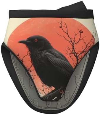 Gjieliness Vintage Halloween Raven Silicone Oven Mitts