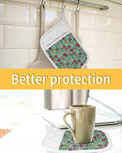 Cute Halloween Pot Holders Set with Useless Features for Kitchen