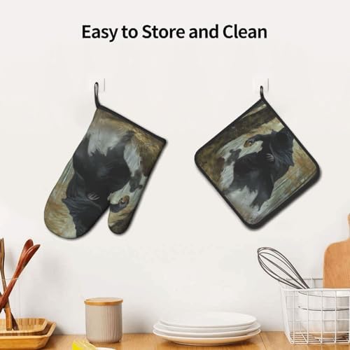 Keep Your Kitchen Warm with Halloween Oven Mitts Pot Holders Set