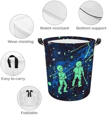 Glow-in-the-Dark Collapsible Laundry Hamper