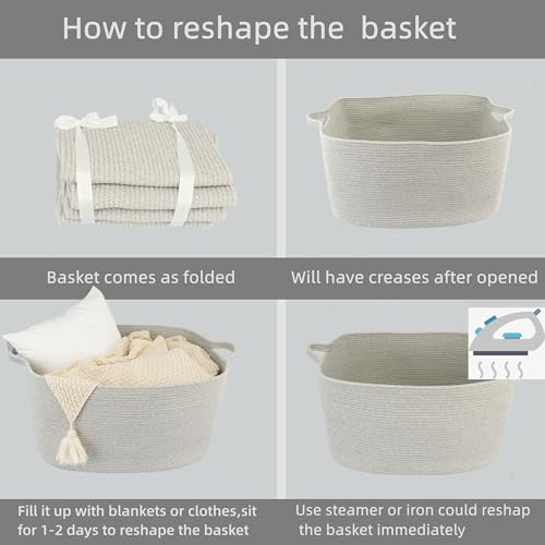 Large Woven Rope Storage Basket