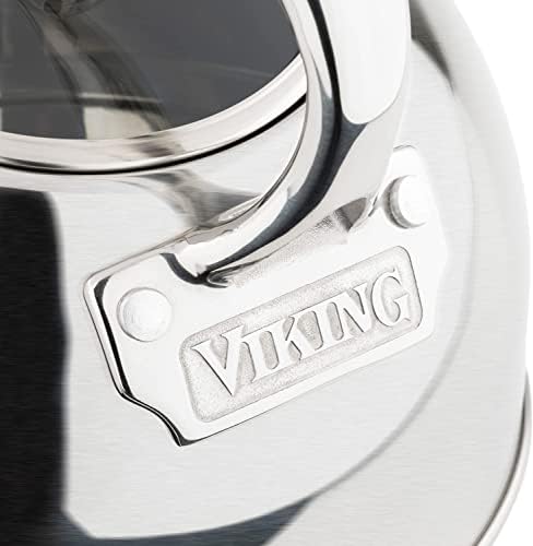 Viking 3-Ply Stainless Steel Whistling Tea Kettle 26 Quart