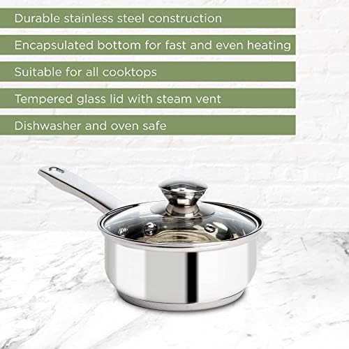 Ecolution 1-Quart Stainless Steel Saucepan