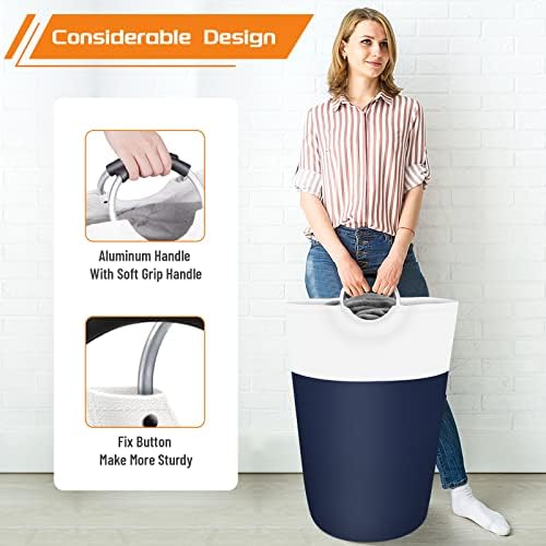 BlissTotes 115L Laundry Basket - Eco-Friendly Durable
