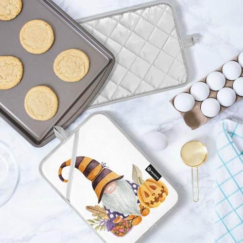 Halloween Gnome 2Pcs Pot Holder Set Heat Resistant