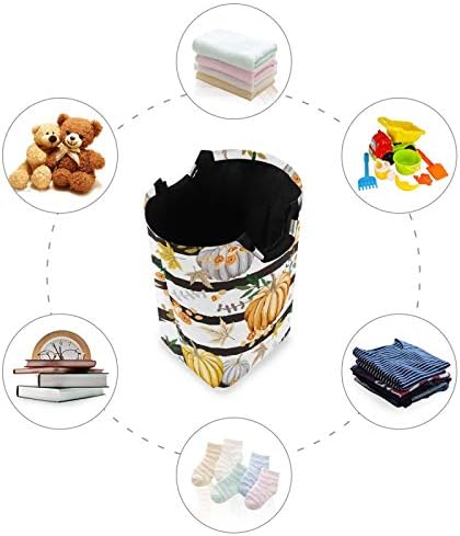 Collapsible Laundry Basket - Fall Orange Pumpkins by Suzukiio
