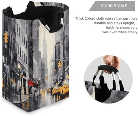 Kigai Collapsible Laundry Basket with Handles - Durable Waterproof Organizer