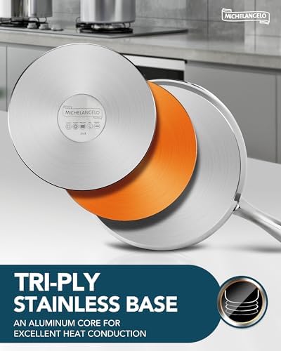 Stainless Steel Saucepan with Tripple Bottom for Cooking Steaming More