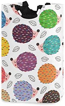 Susiyo Colorful Hedgehogs Foldable Laundry Basket 1
