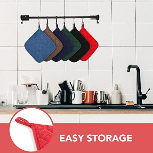 4-Pack Heat-Resistant Non-Slip Terry Cloth Pot Holders